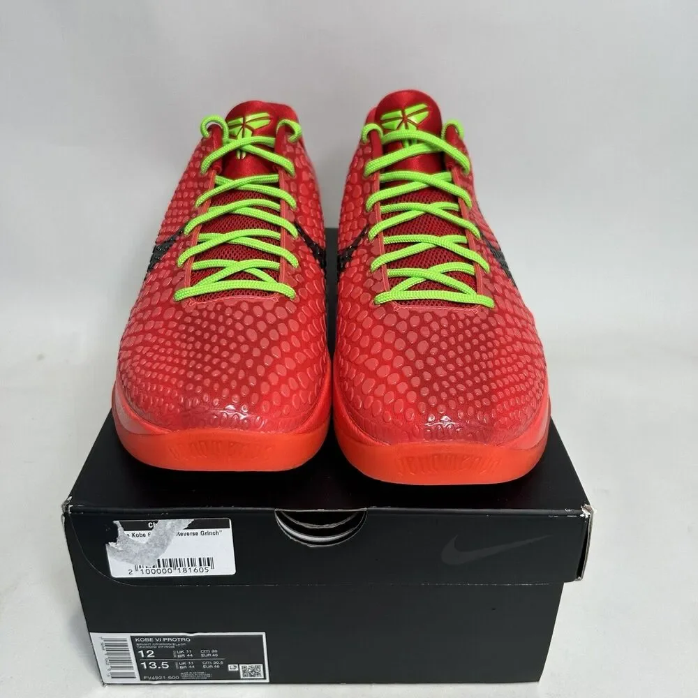 Nike Kobe VI Protro Low “Reverse Grinch/Bright Crimson” 2024 - Picture 2 of 6